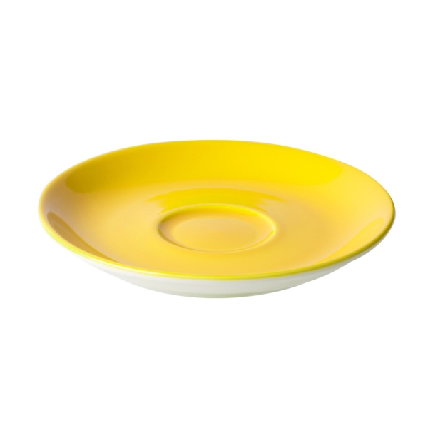 (6 pièces) BART COLOUR CAFE - Soucoupe pour cappuccino - Ø 155mm - Jaune