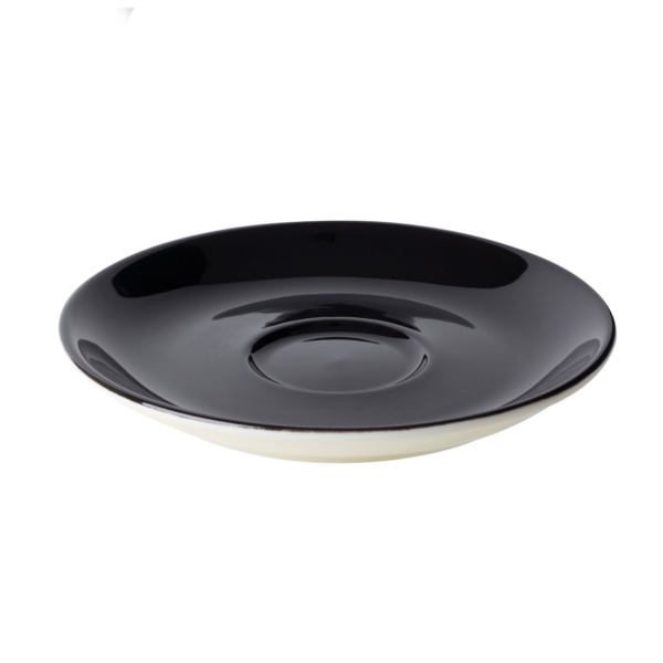 (6 pièces) BART COLOUR CAFE - Soucoupe pour cappuccino - Ø 155mm - Noir