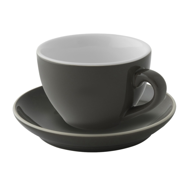 (6 pièces) COLORS - Soucoupe pour cappuccino - Ø 140mm - Gris