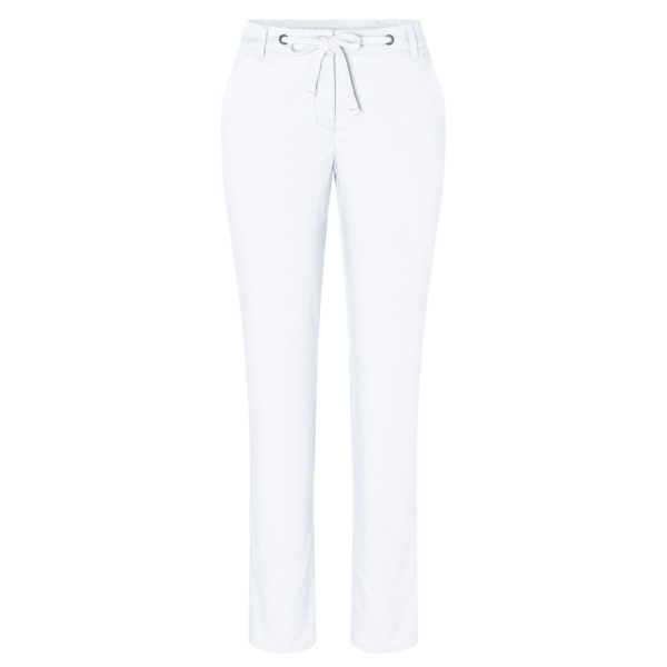 (6 pièces) KARLOWSKY | Pantalon chino femme stretch moderne - Blanc - Taille : 54