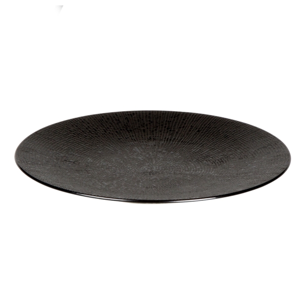 (6 pièces) CUBICAL - Coupe Assiette plate - Ø 270mm - Noir