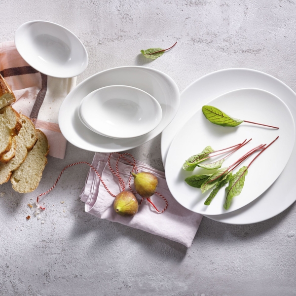 (6 pièces) WHITE DELIGHT - Coupe Assiette plate - Ø 320mm - Blanc