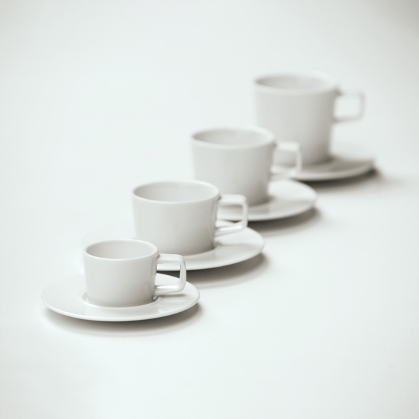 (6 pièces) WHITE DELIGHT - Soucoupe pour espresso - Ø 130mm - Blanc