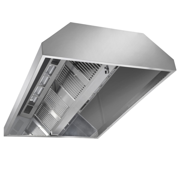 Hotte de plafond 3,0 m - avec moteur, régulateur externe, filtre et lampe