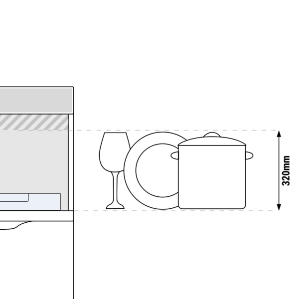 Lave-vaisselle à double paroi SHISHA - numérique - 4,9 kW - incl. détartrant - avec pompe à détergent, à liquide de rinçage et à soude