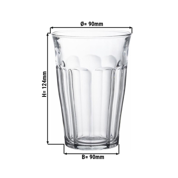 (12 pièces) Verres à long drink Duralex - PICARDIE - 360 ml - Transparent