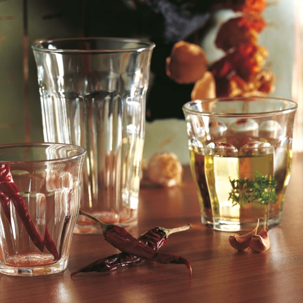 (12 pièces) Verres à boire Duralex tous usages - PICARDIE - 90 ml - Transparent