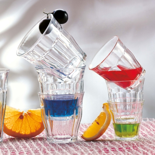 (12 pièces) Verre à boire Duralex tout usage - PICARDIE - 220 ml - Transparent