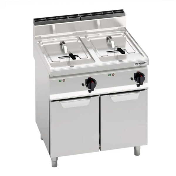 Friteuse électrique double - 10+10 litres - 12 kW