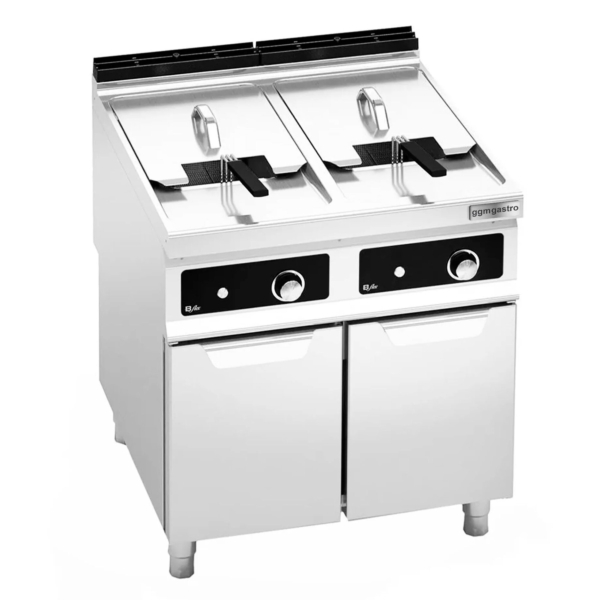 Friteuse électrique double - 22+22 litres - 44 kW - Contrôle électronique