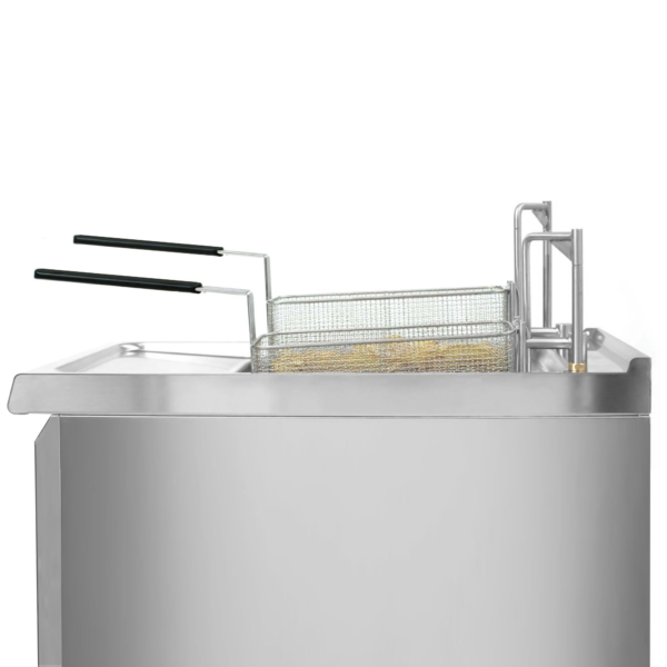 Friteuse électrique - 22 litres - 22 kW - avec élévation automatique du panier & Système de filtration d'huile