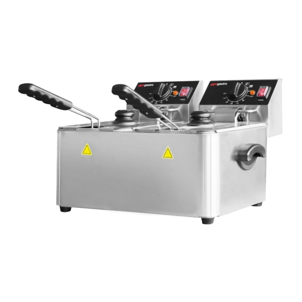 Friteuse électrique double - 4+4 litres - 5 kW