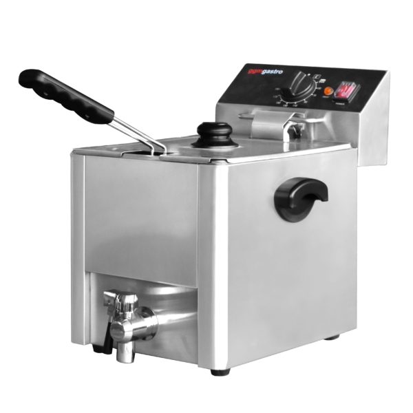 Friteuse électrique - 8 litres - 3,25 kW - avec robinet de vidange