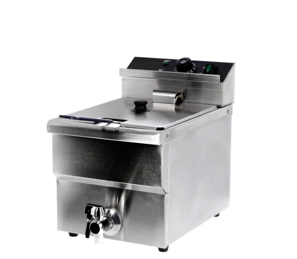 Friteuse électrique - 8 litres - 3,25 kW - avec robinet de vidange