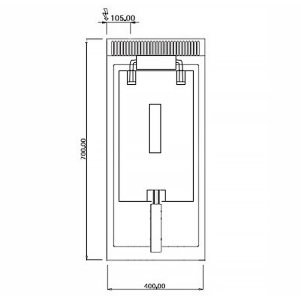 Friteuse électrique - 10 litres - 9 kW - y compris soubassement avec 1 porte