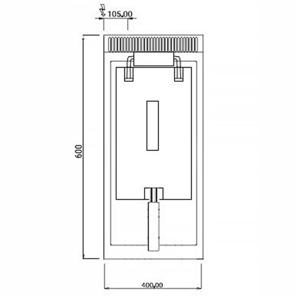 Friteuse électrique - 10 litres - 9 kW - y compris soubassement avec 1 porte