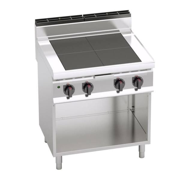 Cuisinière électrique - 12 kW - avec plaques de cuisson abaissées