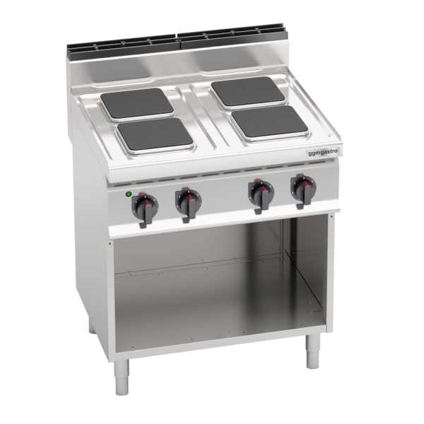 Cuisinière électrique - 10,4 kW - 4 plaques carrées