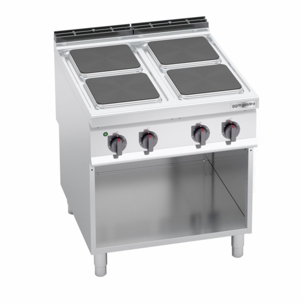 Cuisinière électrique - 14 kW - 4 plaques carrées