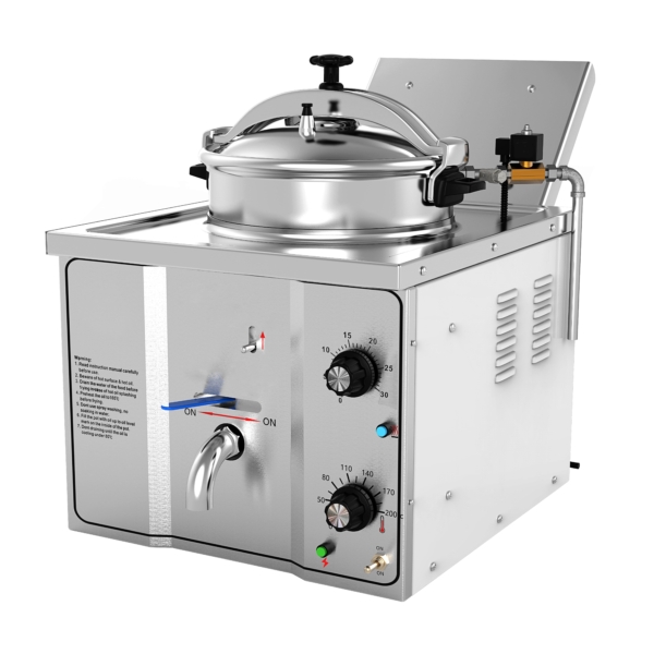 Friteuse électrique haute pression - 15 litres - 3 kW - Manuelle