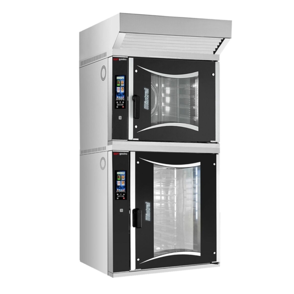 2x Four combiné de boulangerie - Touch - 6x + 10x EN 60x40 - Hotte incluse