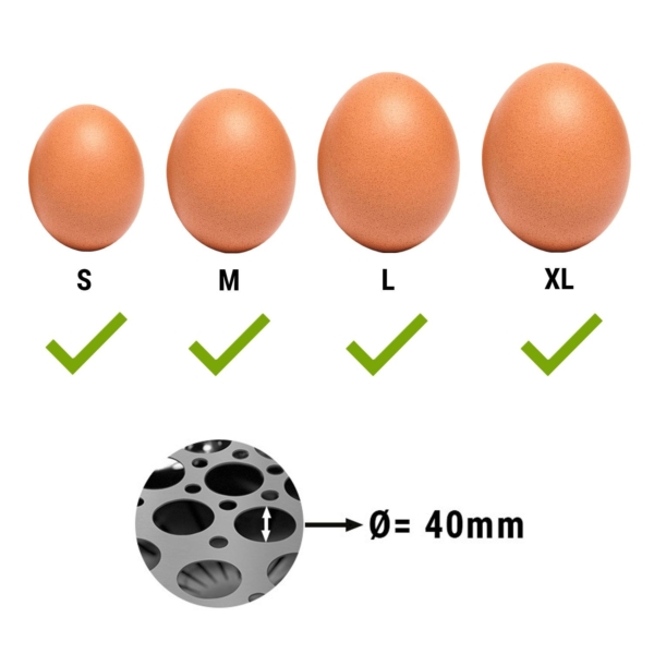 Chauffe-oeufs - Noir - pour 37 oeufs