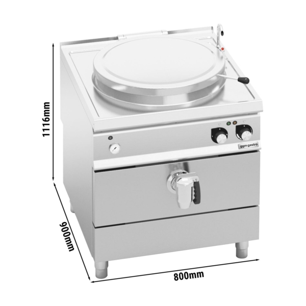 Bassin de cuisson électrique - 150 litres - 18 kW - chauffage indirect