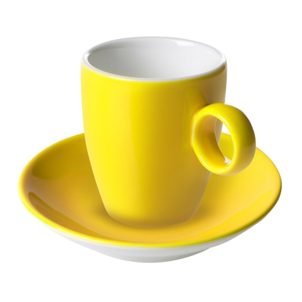 (6 pièces) BART COLOUR CAFE - Tasse à expresso - 65ml - Jaune