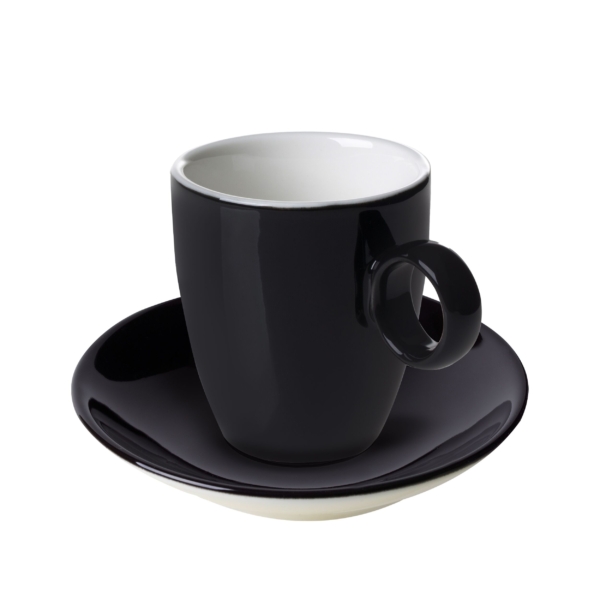 (6 pièces) BART COLOUR CAFE - Tasse à expresso - 65ml - Noir