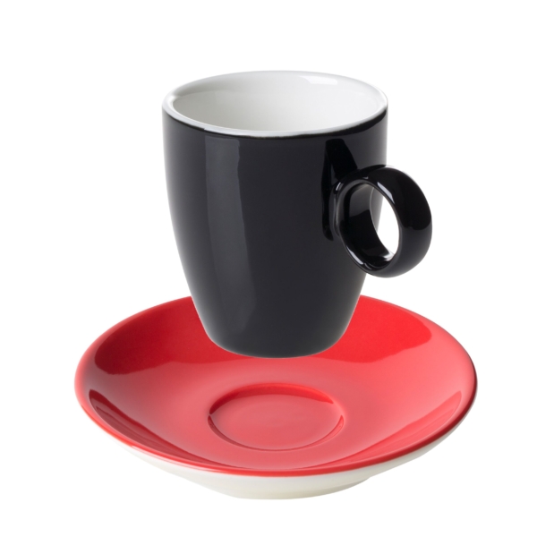 (6 pièces) BART COLOUR CAFE - Tasse à expresso - 65ml - Noir