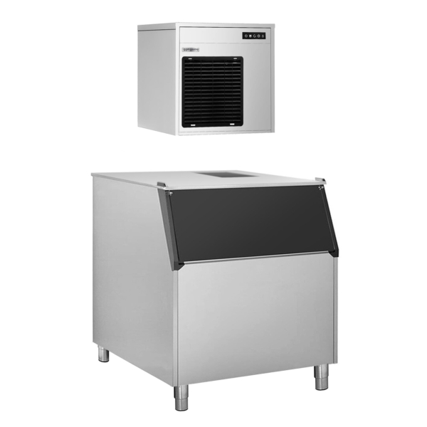 Machine à glace en flocons - 220 kg / 24 h - bac de stockage de glace inclus