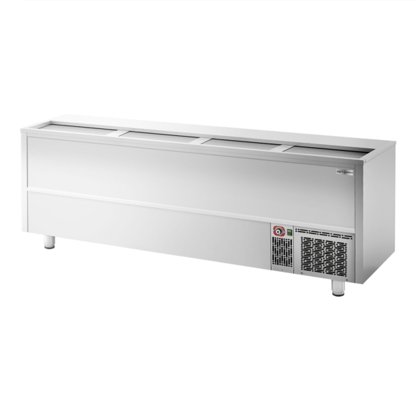 Réfrigérateur à bouteilles - inox - 800 litres