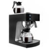 Machine à café filtre - 1,8 litre - 2 kW - avec 2 plaques chauffantes - incl. 2 carafes en verre