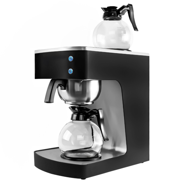 Machine à café filtre - 1,8 litre - 2 kW - avec 2 plaques chauffantes - incl. 2 carafes en verre