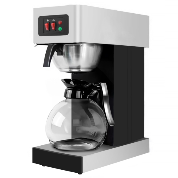 Machine à café filtre - 1,8 litre - 2 kW - avec 2 plaques chauffantes - incl. 2 carafes en verre