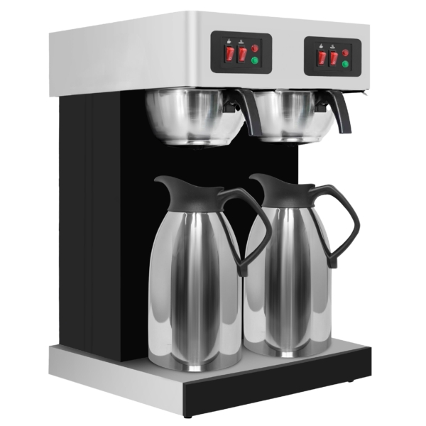 Machine à café filtre - 2x 2 litres - 3,8 kW - incl. 2 carafes isolantes