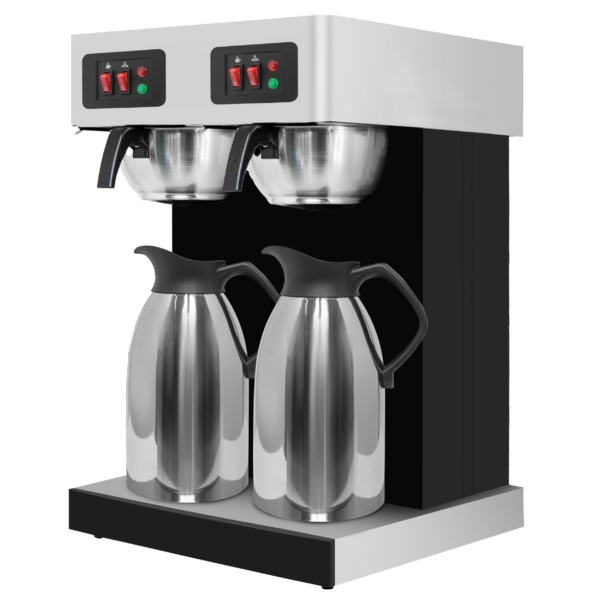 Machine à café filtre - 2x 2 litres - 3,8 kW - incl. 2 carafes isolantes