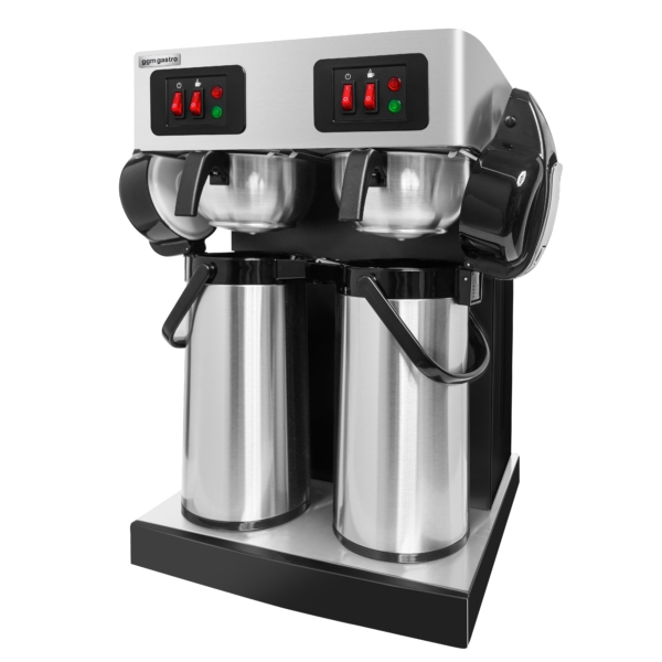 Machine à café filtre - 2x 2,2 litre - 3,8 kW - incl. 2x carafes thermos à pompe