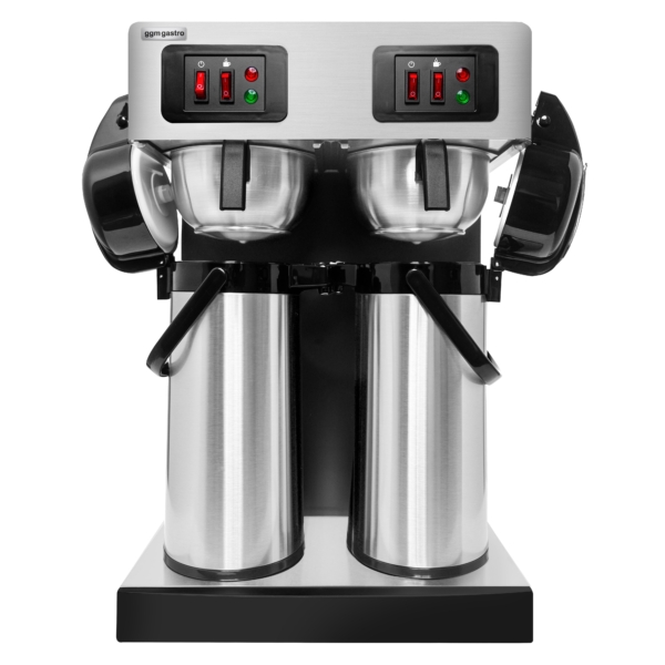 Machine à café filtre - 2x 2,2 litre - 3,8 kW - incl. 2x carafes thermos à pompe