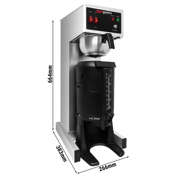 Machine à café filtre - 2,5 litres - 1,9 kW - avec remplissage automatique d'eau