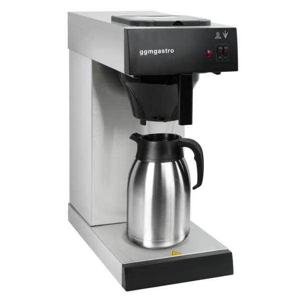 Machine à café filtre - 2 litres - 2 kW - avec plaque chauffante - incl. carafe isolante 2 litres