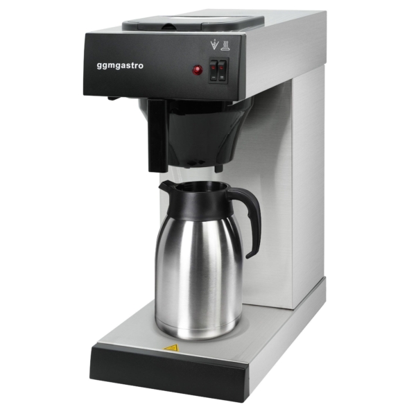 Machine à café filtre - 2 litres - 2 kW - avec plaque chauffante - incl. carafe isolante 2 litres