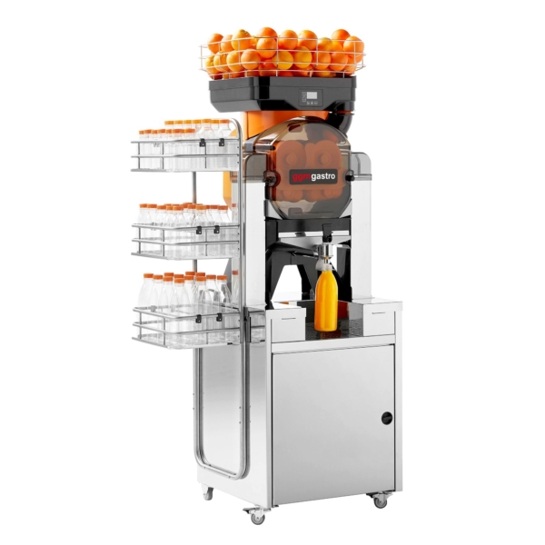 Etagère pour bouteilles & verres pour presse-orange - Acier inoxydable - montable