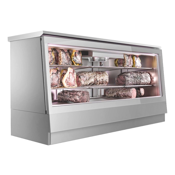 Dry Aging - Vitrine réfrigérée 2.0 m - Acier inoxydable