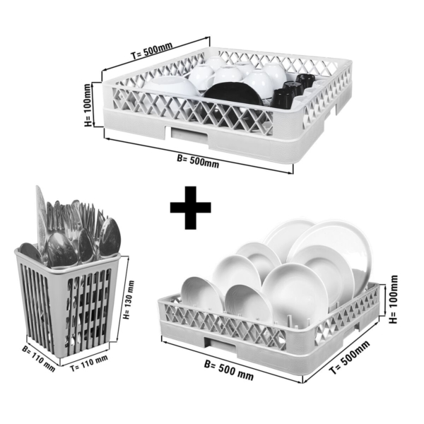 Machine à laver la vaisselle à double paroi - Numérique - 3,9 kW - avec pompe à détergent et pompe à rinçage