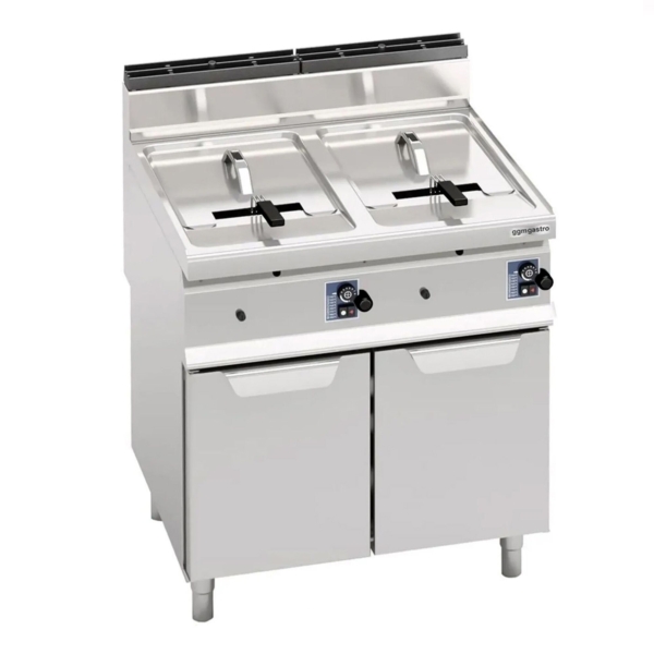 Friteuse double à gaz - 10+10 litres - 13,8 kW