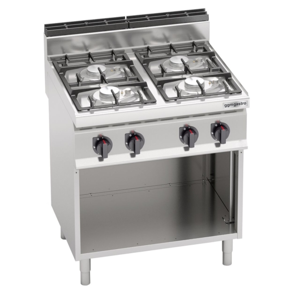 Cuisinière à gaz - 21,5 kW - 4 brûleurs