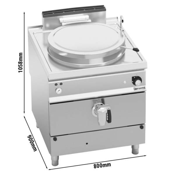 Cuisinier à gaz - 100 litres - 20,9 kW - Chauffage indirect