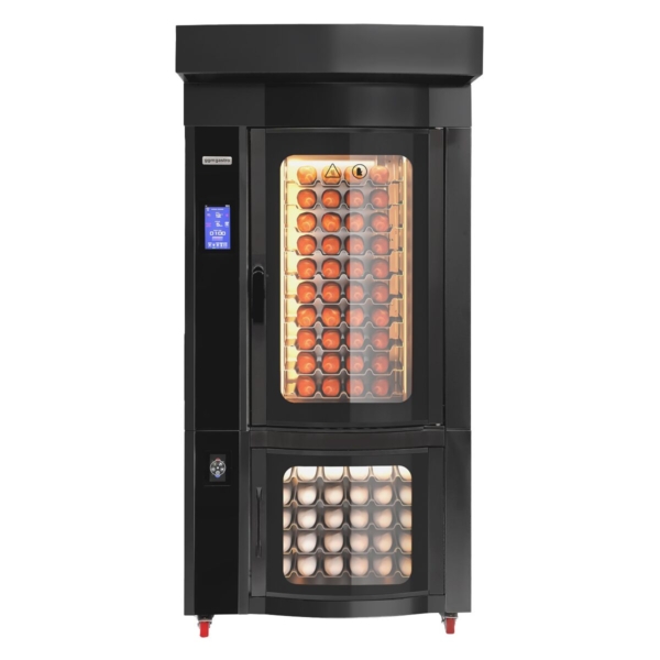 Four rotatif de boulangerie à air chaud - Touch - 10x EN 60x40 - avec armoire de fermentation & système de lavage