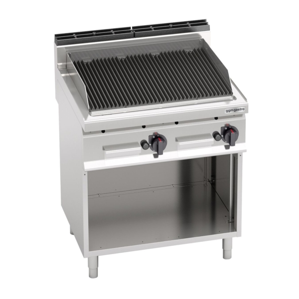 Grill à gaz en pierre de lave - 13,8 kW